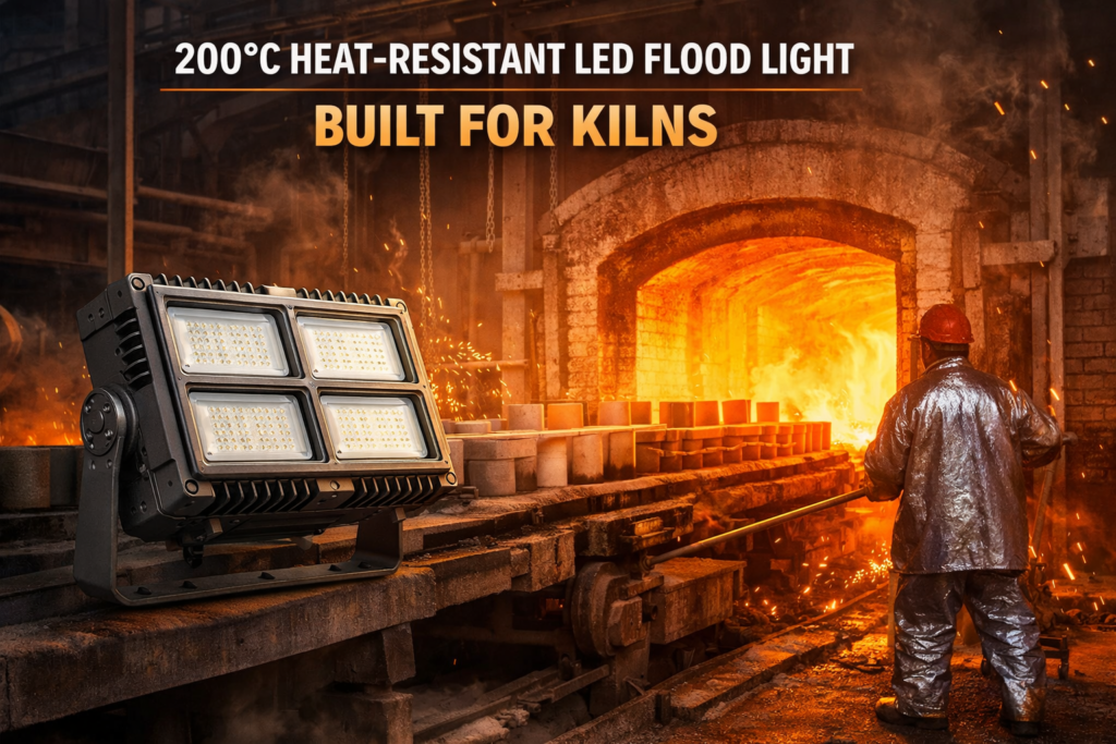 200℃ heat resistant led flood light for kiln