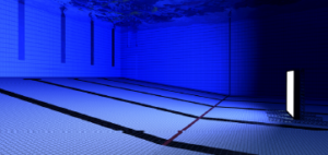 Demo of underwater film light