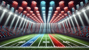 LED grow light for football field turf