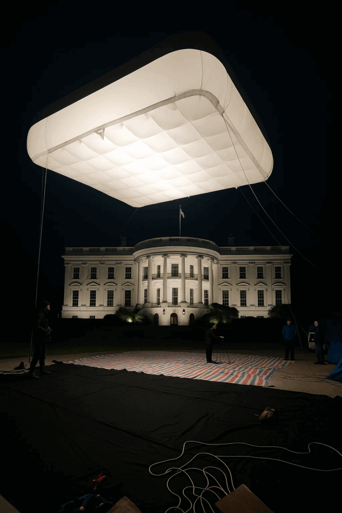 ballon light with helium filled