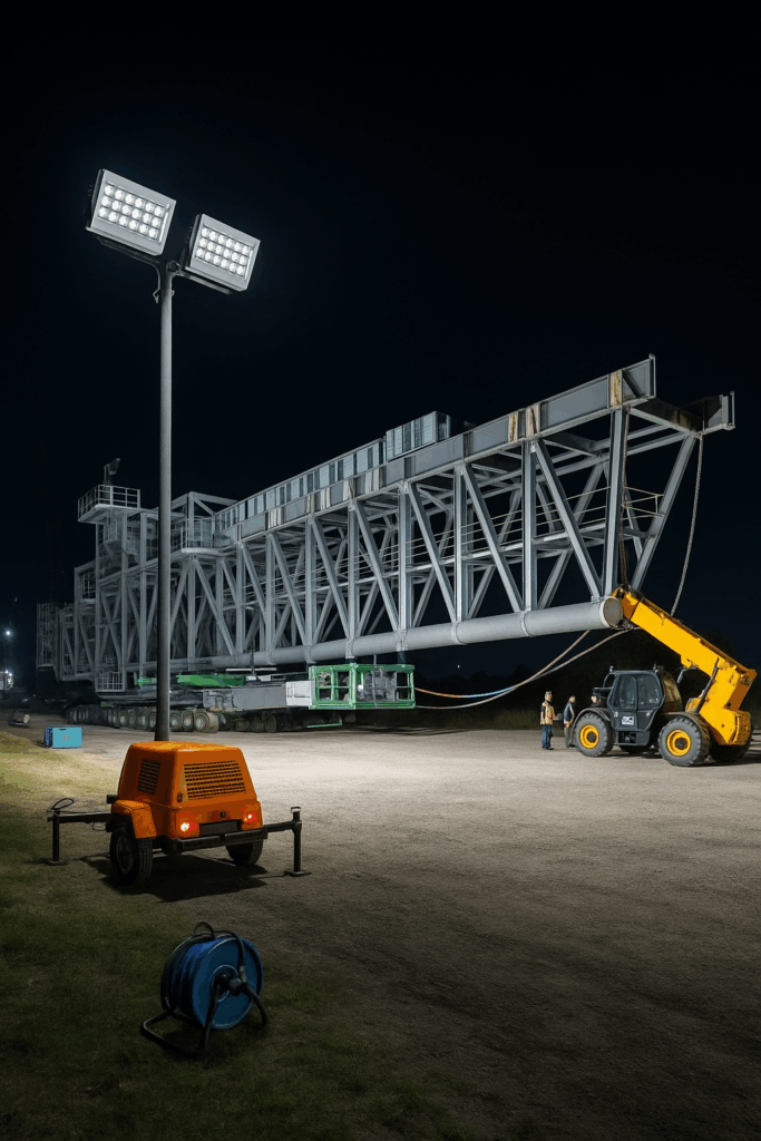 Nighttime Construction Illumination